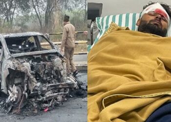 Cricketer-Rishabh-Pant-Car-Accident