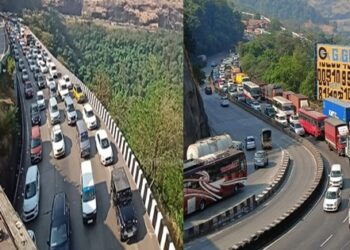 Traffic-Jam-on-Mumbai-Pune-Expressway