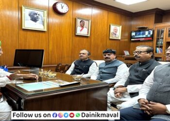 Shrirang-Barne-Meet-Minister-Meghawal