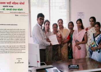 ‘वडगाव शहरातील ओढ्या-नाल्यांतील राडारोडा तातडीने काढा, अन्यथा…’; भाजपा महिला मोर्चा आक्रमक