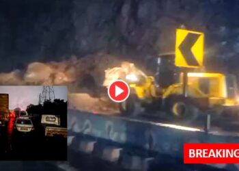 Land-Sliding-On-Expressway