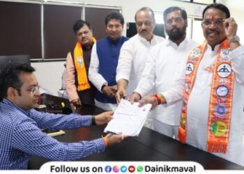 Shrirang Barne filed his candidature