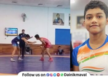 Wrestlers Kshitija Maragaje from Raigad