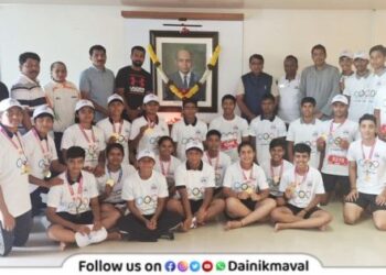 Oil painting of Olympian Khashaba Jadhav