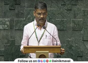 Nilesh Lanke Took oath In English In Parliament