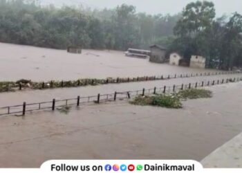 Bridge over Indrayani river Takwe Budruk