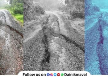 road in bad condition maval