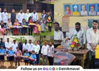 Distribution of uniforms and school materials to students