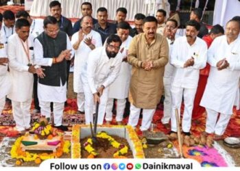 Bhoomipujan by CM Eknath Shinde of Ekvira Devi Temple