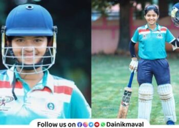 Vaishnavi Mhalskar from Vadgaon Maval was selected in Maharashtra State Under 19 Cricket Team