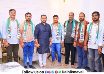 youth activists of Sadapur village joined NCP party In presence of MLA Sunil Shelke