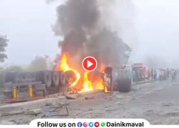 horrific trailer accident at Kamshet pass