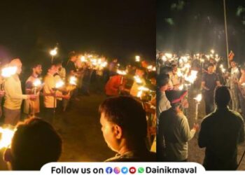 Torch Festival at Tung Fort Maval