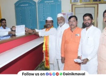 Maval Assembly Constituency Nomination form filled by Ravindra Bhegade