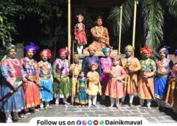 Vadgaon Maval Vijayadashami Dussehra festival in traditional attire