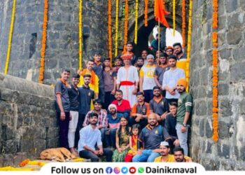 Celebration of Vijayadashami festival at Tikona Fort Maval