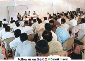 meeting with police patil in Kamshet and Vadgaon Maval police station limits connection with elections