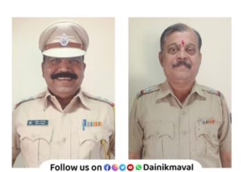 Promotion of two officers of Khandala Highway Police Maval News