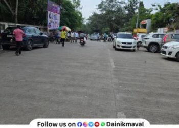 Due to concretization and widening market of Vadgaon Maval has been equipped mla sunil shelke