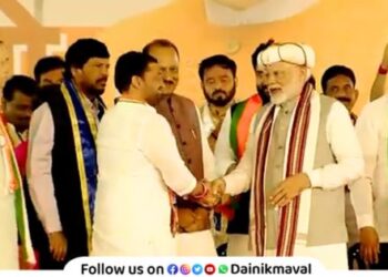 Maval Vidhan Sabha Best wishes of PM Narendra Modi to MLA Sunil Shelke