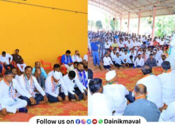 Campaign meeting of MLA Sunil Shelke at Bebadohal Maval Assembly Election