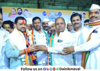 Citizens are determined to give record number of votes to Sunil Shelke in Sankalp Mela at Pavananagar