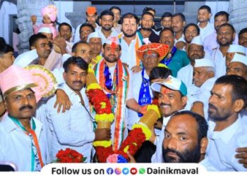 Spontaneous response to Sunil Shelke Pavan Maval Visit Maval Vidhan Sabha Election