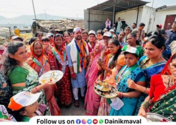 Maval Taluka Assembly Constituency Mahayuti candidate MLA Sunil Shelke Prachar