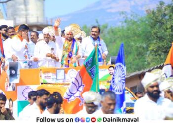 Maval Vidhan Sabha Mahayuti candidate Sunil Shelke Visit at Urse Adhe Village