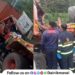 Two vehicle accident on Mumbai Pune Expressway luckily driver survived