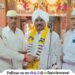 Conclusion of Kakad Aarti ceremony at Shree Vitthal temple in Talegaon Dabhade