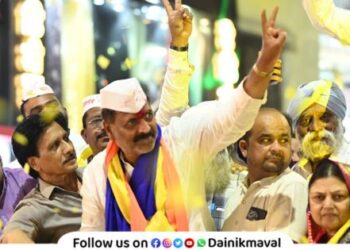 Maval Vidhan Sabha independent candidate Bapusaheb Bhegde appeal to voters to vote