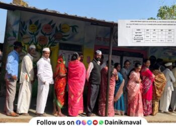 Enthusiasm for voting in Maval Assembly Constituency almost 50 percent voting completed till 3 pm