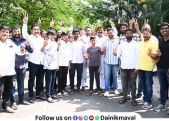 Great response from young senior citizens and women in goodwill visit of Bapu Bhegde Maval