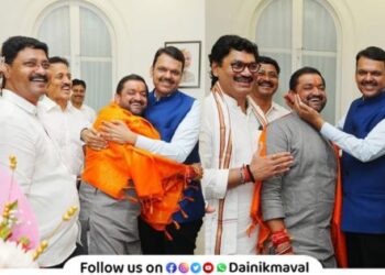 Maval Legislative Assembly Constituency MLA Sunil Shelke won Congratulations from Devendra Fadnavis