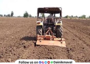 Farmers of Maval taluka have started sowing of rabi season