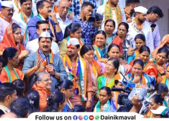 True BJP worker will not campaign trumpet Santosh Dabhade Talegaon Sunil Shelke Rally