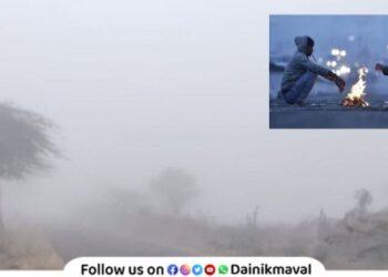 Cold wave everywhere in Maval Hail maximum in rural areas