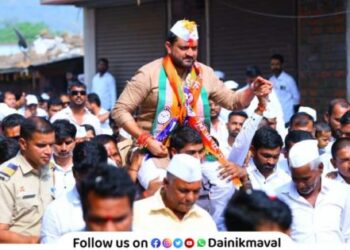 Maval Vidhan Sabha MLA Sunil Shelke interacted with voters in Pavlewadi Nigde Amble Mangrul Katvi