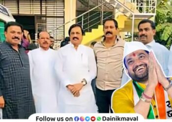 NCP Maval Taluka President Ganesh Khandge met Sunil Tatkare and demanded to make Sunil Shelke Minister