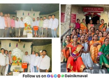 Maha Abhishek to Firangai Mata Devi of Nanoli village for MLA Sunil Shelke to get ministerial post