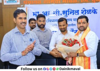 MLA Sunil Shelke held review meeting of revenue department after assembly elections