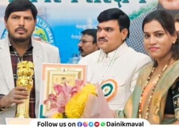 National Outstanding Sarpanch Award to Dipali Hulawle Sarpanch of Karla village