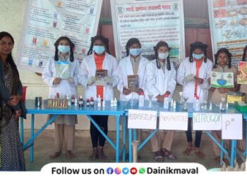 Training in soil testing to students of Maharishi Karve Ashram School Kamshet