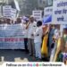 march in Talegaon Dabhade City to protest incidents in Parbhani