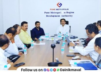 meeting concluded in presence of PMRDA Commissioner Yogesh Mhse MLA Sunil Shelke