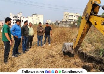 Vadgaon Maval water problem will be solved Construction of 5 million liter water tank started