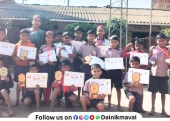 In Talegaon beat level competition students of Kondiwade School achieved great success