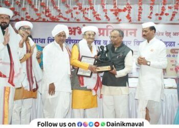 Dehu Abhang Pratishthan Jagadguru Shri Sant Tukaram Maharaj Award to Ved Kumar Vedalankar