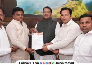 Letter to MP Shrirang Barne for pending development works in various wards of Lonavala